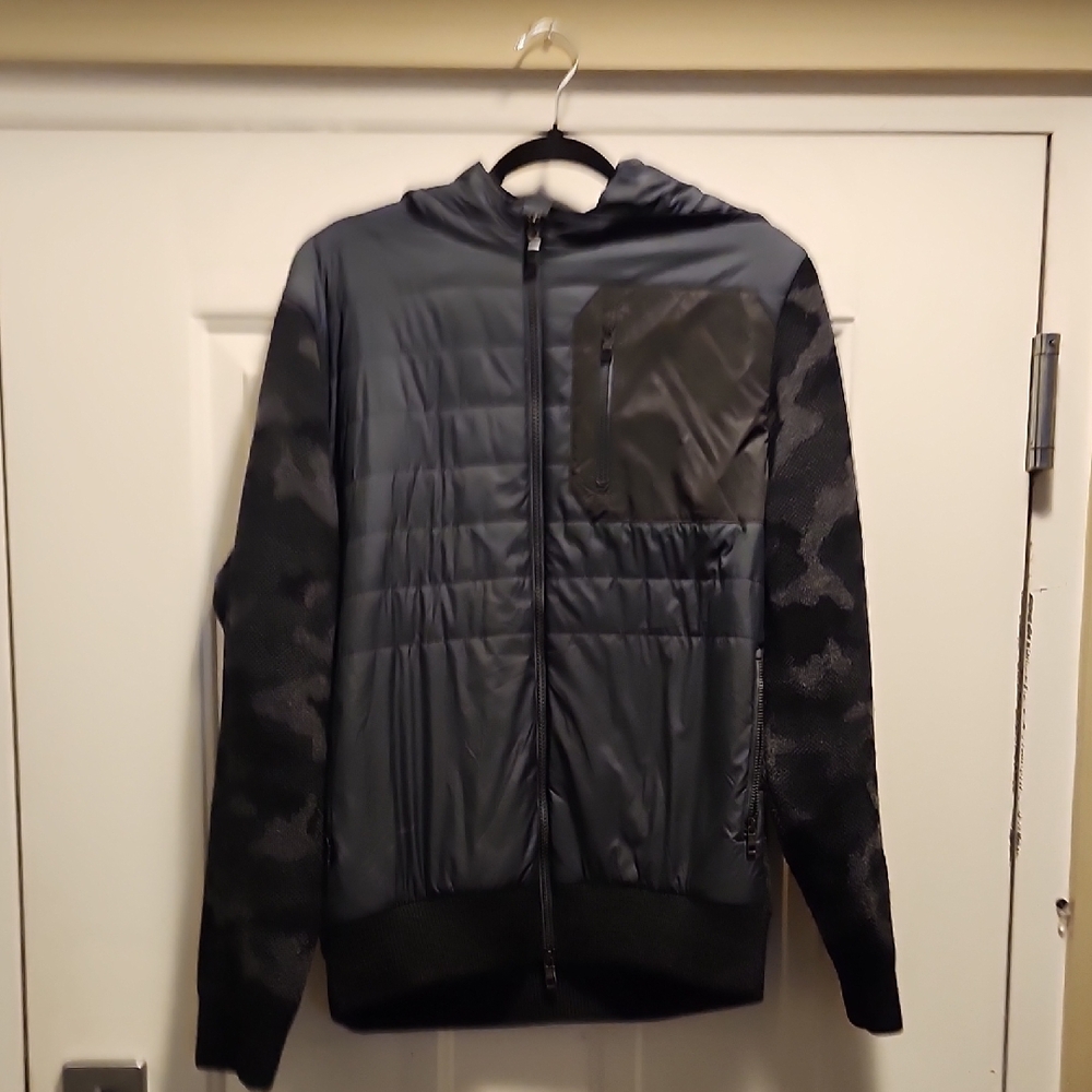 Peter Millar Black and Gray Puffer Jacket